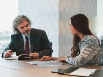 Man Discusses Tax Obligations with Nashville Accounting Firm